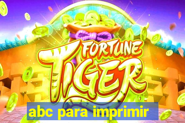 abc para imprimir